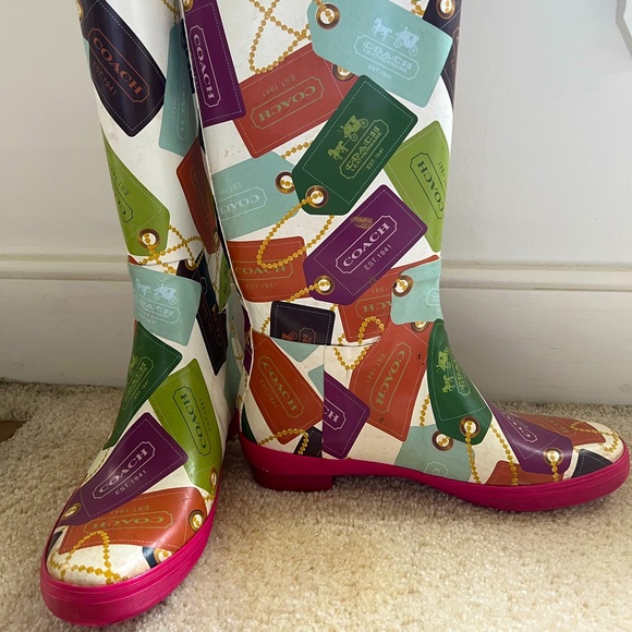 Coach rain boots